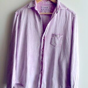 Frank and Eileen Lavender Stain Heritage Jersey Button Down Shirt S NWOT
